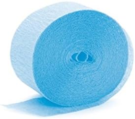 Carribean Blue Crepe Paper Roll - 81' (1 Count) - Great for Stunning DIY Crafts, Party Decor, and More (Pack of 2)