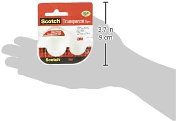 Scotch Transparent Tape 12'' X 4501 ea,(Pack of 3)