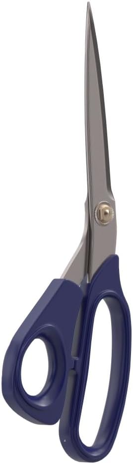 Klein Tools 7310 Heavy-Duty Bent Trimmer Scissors, Made in USA, 11-Inch Large Stainless Steel Ambidextrous Snips with Long Blades and Bent Handles for Professional and Household Use
