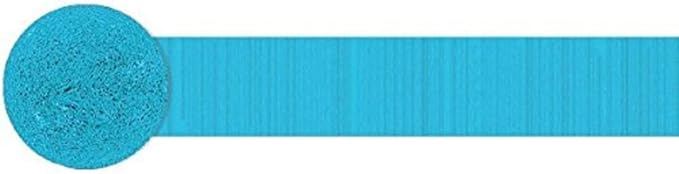 Carribean Blue Crepe Paper Roll - 81' (1 Count) - Great for Stunning DIY Crafts, Party Decor, and More