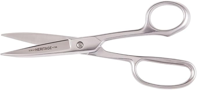 Klein Tools G758HC Scissors, Made in USA, Utility Shear for Use in Poultry and Other Sanitary Environments, Stainless Steel, 8-Inch