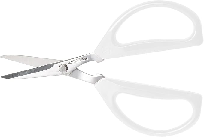 Joyce Chen Original Unlimited Kitchen Scissors All Purpose Dishwasher Safe Kitchen Shears With Comfortable Handles, White