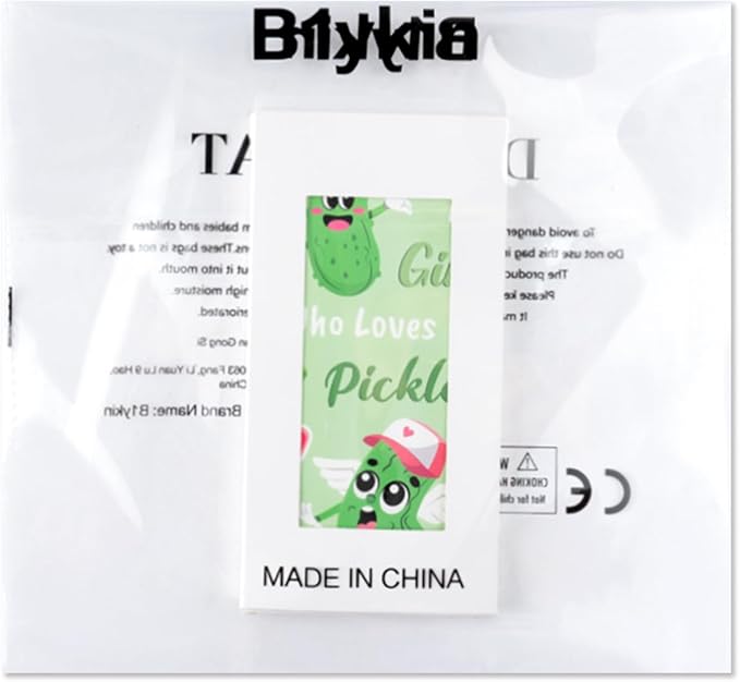 B1ykin Cute Sticky Notes Set - Just A Girl Who Loves Pickles Self-Stick Notes Pad, 550 Sheets Writing Memo Pages Sticky Notepad for Teacher Appreciation Gifts, School Office Supplies (New Pickles)