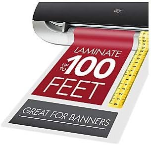 GBC Select-A-Size Thermal Lamination Film, 3 Mil x 100' Laminating Roll for 9" & 12" Pouch Laminators, Customized Sheet Size, Glossy Finish, Trimmer Included (39069)