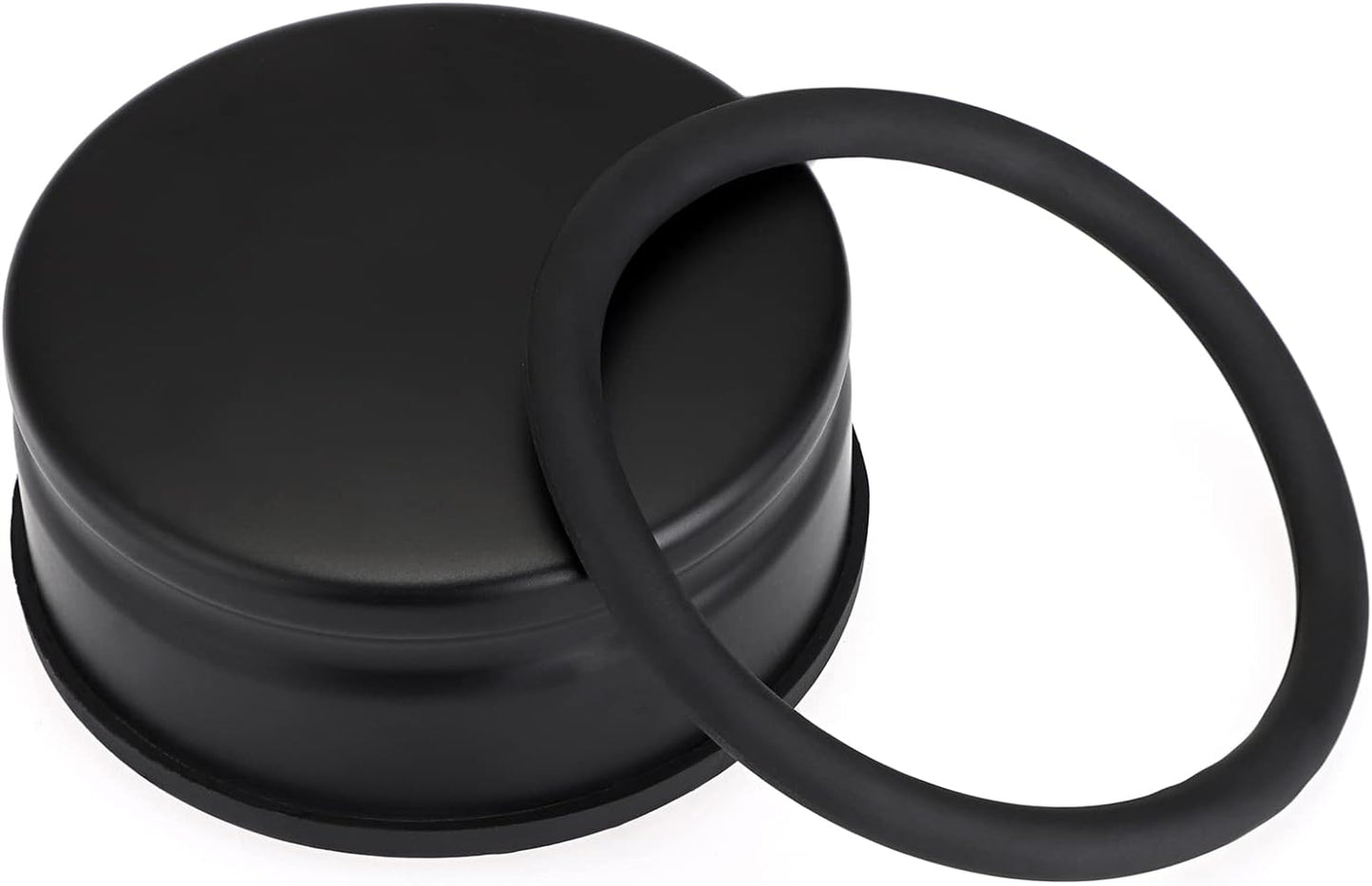 Sumnacon Heavy Duty Floor Door Stopper No Drill, Durability Stainless Steel Door Stops with Anti-Skid Rubber - Contemporary Decorative Safety Doorstop for Home Office Commercial Industrial, Black