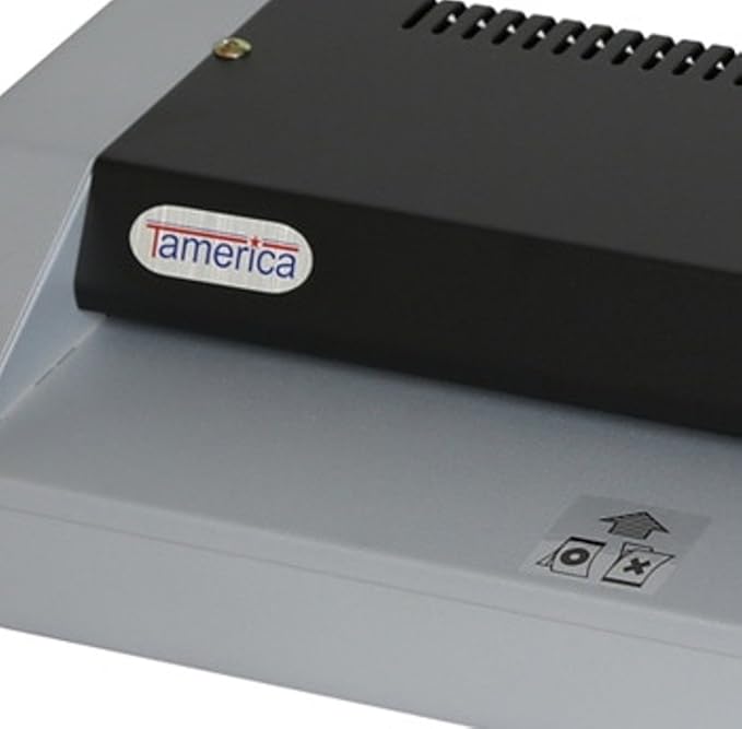 Tamerica TCC330 Professional Laminator, 120V/60Hz, 13" Max. Laminating Width, Up to 26"/min Speed, 10 mil Max Pouch Gauge, Warm-Up Time 3.5-4.5 min, Reverse/Anti-Jam Mechanism, Silicon Roller