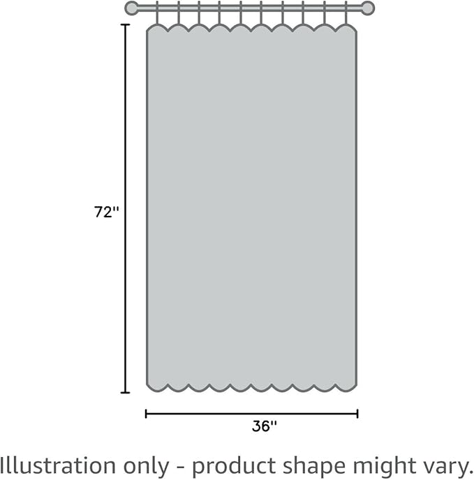 Nasitos Shower Curtain Liners 2 Pack - W36 x H72 - Washable & WaterResistant Fabric Bath Shower Liners for Narrow Stall, Stand Up Shower Stall, RV, Camper (Black, Included Magnet)