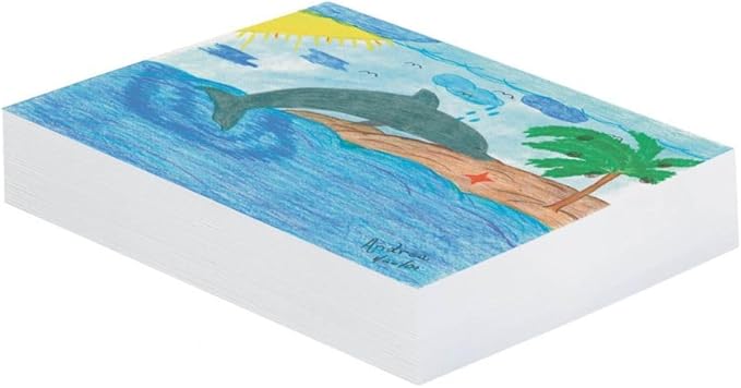 Pacon Plain White Newsprint Paper, 12" x 18", Pack of 500 Sheets, Case of 5 Packs, 2500 Sheets Total