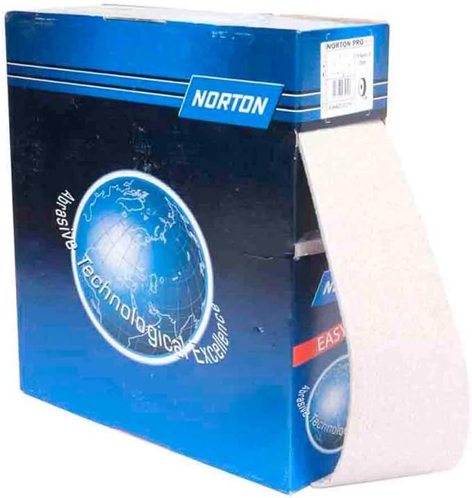 Norton 63642557600 4-1/2 in.x82 Ft. Rotolo Coated Foam Rolls, P220 Grit, 2 pack