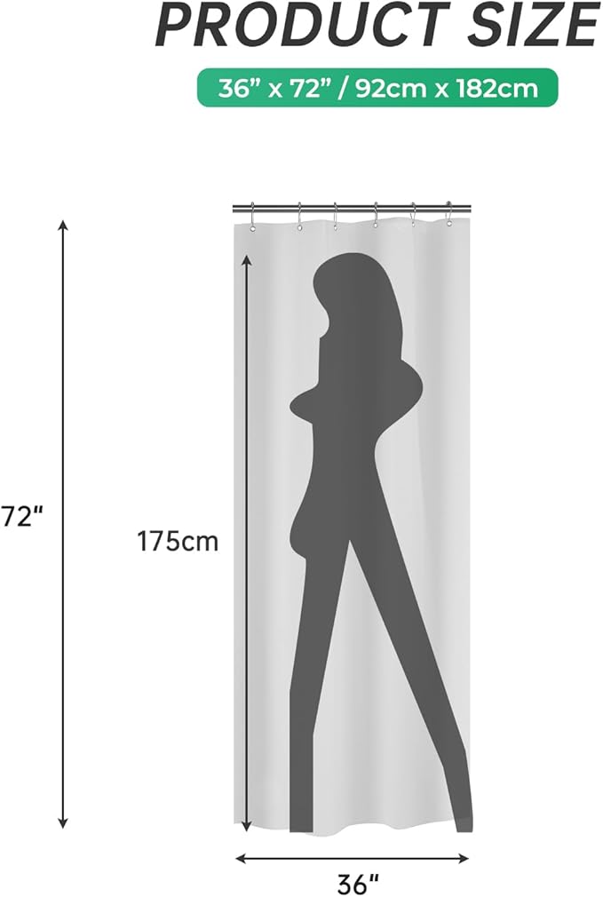 AmazerBath Plastic Small 36 x 72 Narrow Frosted , PEVA Cute Stall Shower Liner, Stand Up Shower Curtain Liners with 2 Clear Weights and 6 Grommet Holes