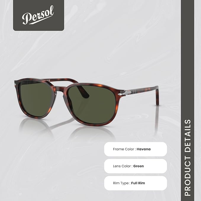 Persol PO3019S Square Sunglasses for Men '+BUNDLE with ACCESSORY EYEWEAR KIT