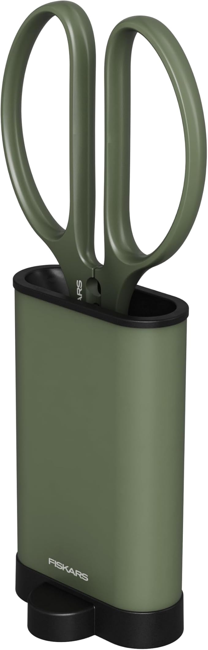 Fiskars Shaper Plant Shears, Precision Indoor Gardening Snips with Storage Caddy, Forged Stainless Steel Blades for Clean Cuts on Broad Leaves, Ambidextrous Handles & Stem Stripper, 6"
