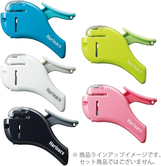 Kokuyo Stapleless Stapler, Harinacs Handheld Staple-Free, Up to 5 Sheets No Staple Binding, Portable Holeless Compact Alpha, Green, Japan Import (SLN-MSH305G)