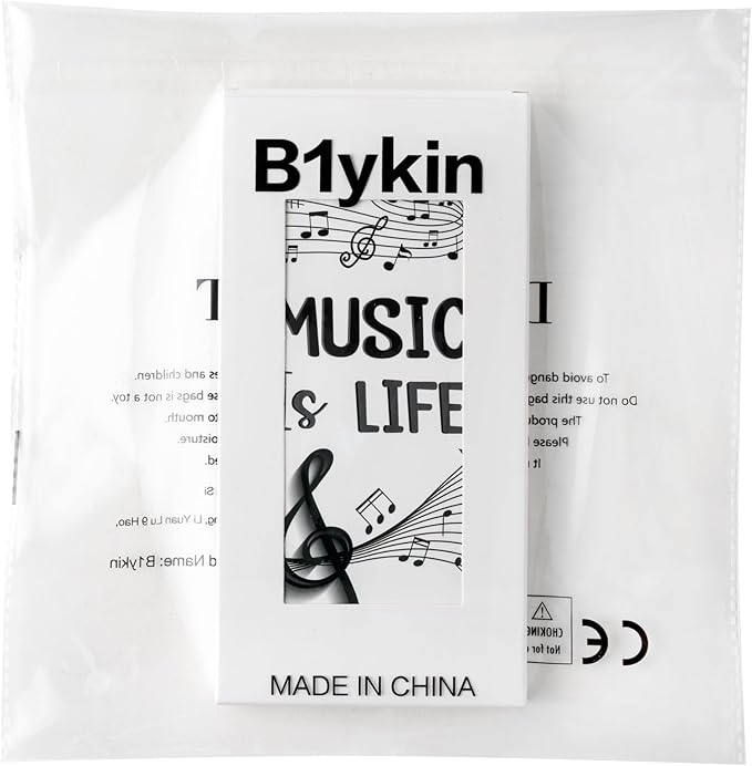 B1ykin Cute Sticky Notes Set - Music is Life Self-Stick Notes Pad, 550 Sheets Writing Memo Pages Sticky Notepad for Teacher Appreciation Gifts, School Office Party Favors Supplies (Musical Note)