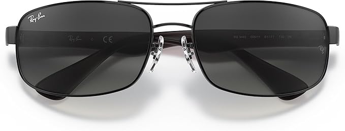 Ray-Ban mens Rb3445 Rectangular Sunglasses