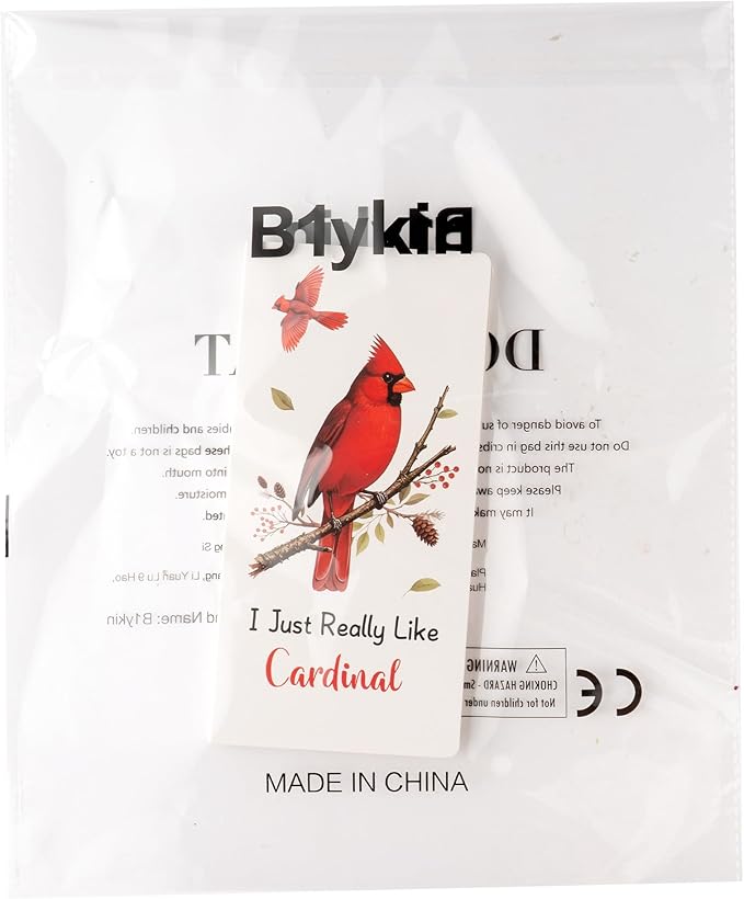 B1ykin Cute Sticky Notes Set - I Just Really Like Cardinal Self-Stick Notes Pad, 550 Sheets Writing Memo Pages Sticky Notepad for Teacher Appreciation Gifts, School Office Supplies (Cardinal)