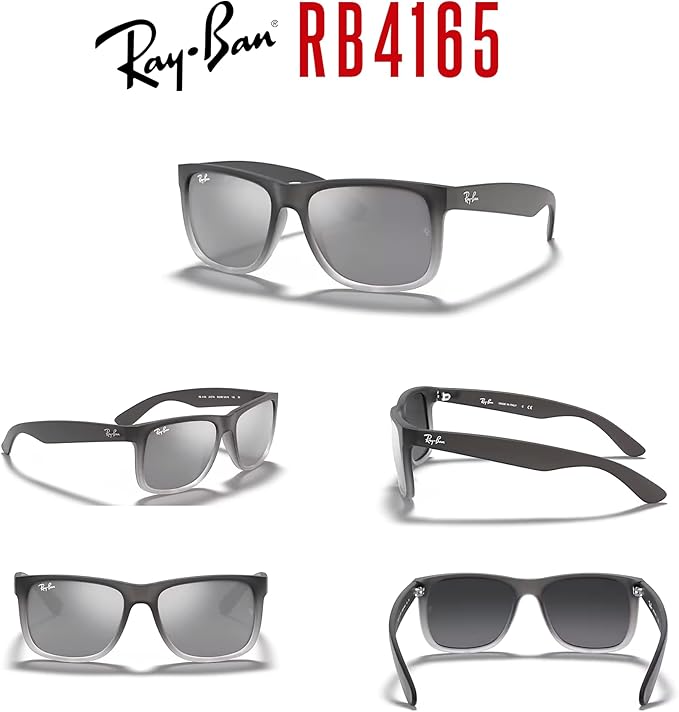 Ray-Ban RB4165 JUSTIN Sunglasses For Men For Women+BUNDLE with ACCESSORY EYEWEAR KIT