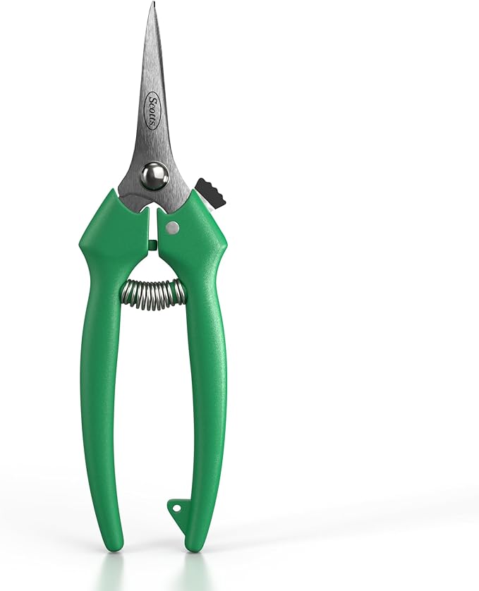 Scotts Straight Tip Floral Shears - Ultra Sharp Lightweight Gardening Scissors - Hand Pruner Pruning Shear for Flowers, Herbs, Roses and Indoor Plants