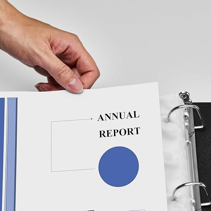 Staples Sheet Protectors, Clear, Standard 3‑Hole Punch, Top‑Loading, Archival‑Safe, Medium Weight, 150/Carton