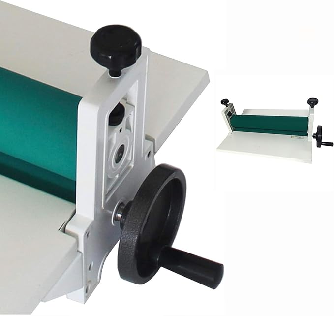 Manual Cold Roll Laminator, 13.4Inch Photo Film Cold Laminating Machine, Painting Cold Press Laminator Machine, 0.47in Thickness