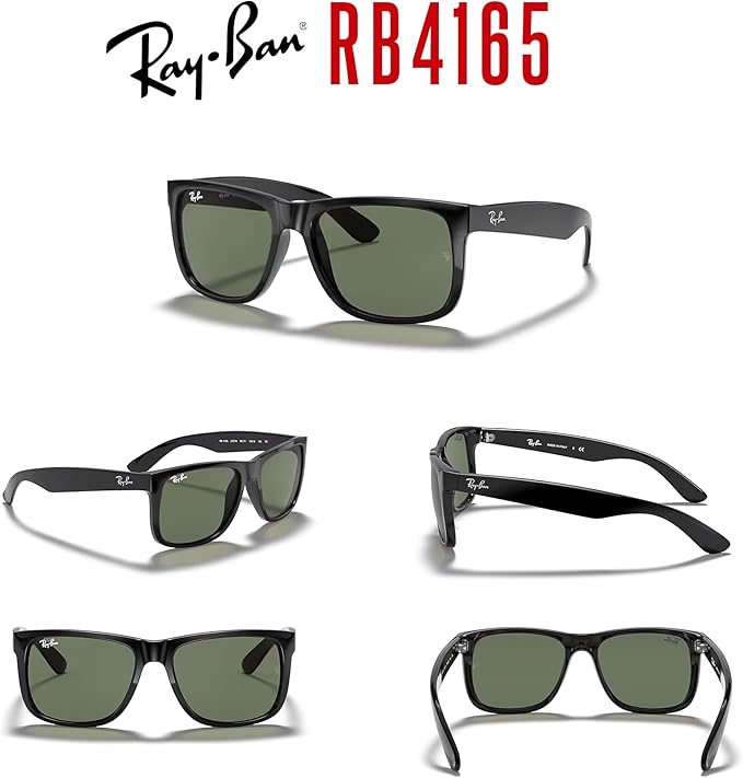 Ray-Ban RB4165 JUSTIN Sunglasses For Men For Women+BUNDLE with ACCESSORY EYEWEAR KIT