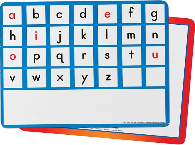 Really Good Stuff EZread Magnetic Word Building Kit - 1 Tray, 52 Letters