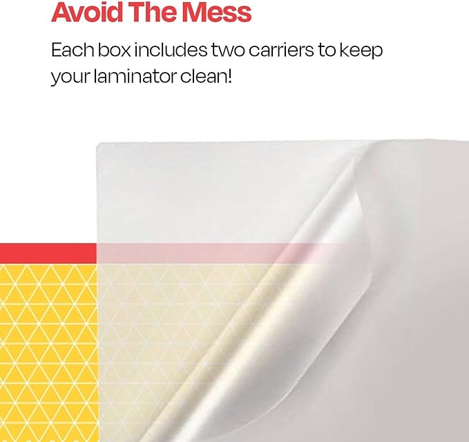 School Smart Laminating Pouches, 18 x 24 Inches, 3 mil Thick, Pack of 50