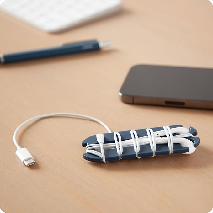 U Brands Oval Wired Ear Buds Cord Caterpillar Wrap, Set of 6 Cord Organizers for Apple Headphones Wired, Travel Essentials, Electronics Cable Management