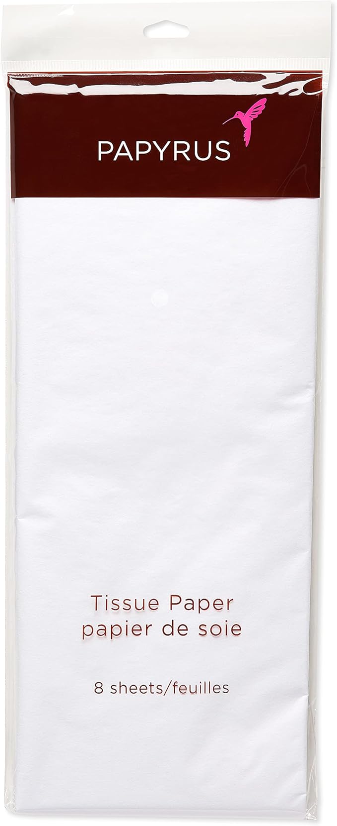 Papyrus 8 Sheet White Tissue Paper for Halloween, Thanksgiving, Christmas, Gifts, Decorations, Crafts, DIY and More
