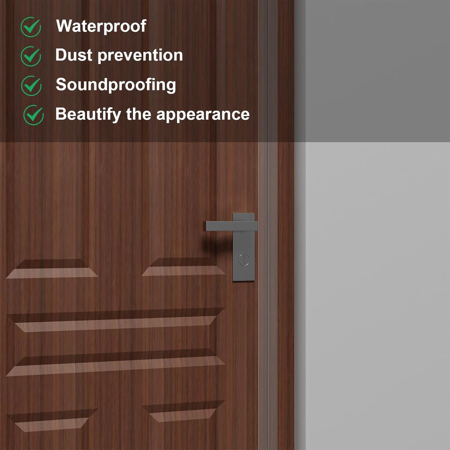Weather Stripping Door Seal, Silicone Strip for Frame and Gaps Draft Stopper,Glass Shower Door Sweep, Clear, 36 Feet x 2 Inch