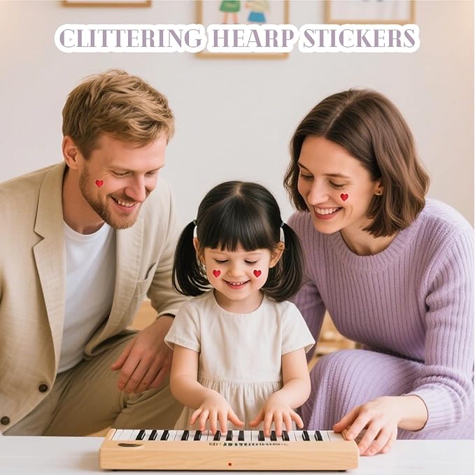 1800pcs Mini Heart Stickers (0.5 Inch), Holographic Red Small Stickers for Envelope Seals, Teacher Classroom Rewards, Planners, Scrapbooking & Valentines Day Decoration (30 Sticker Sheets)