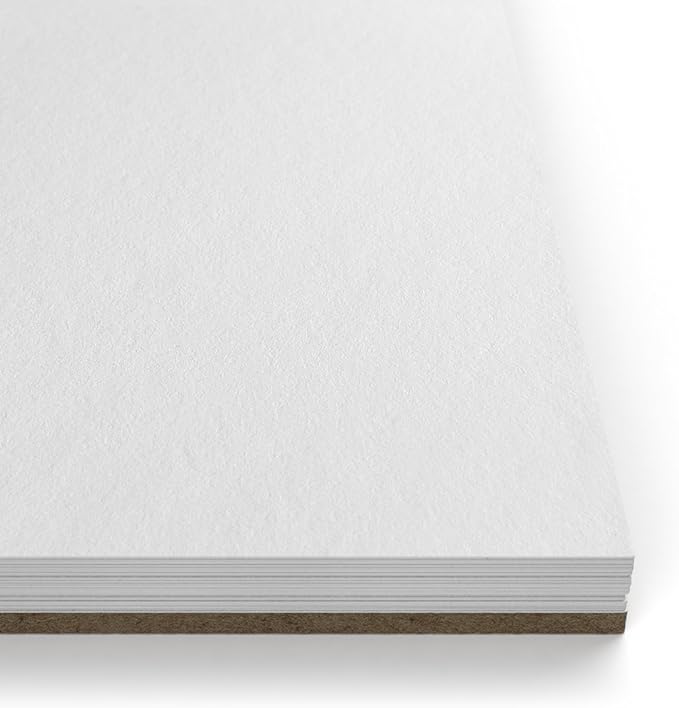 ARTEZA Drawing Paper Pad, 8 x 10 Inches, Pack of 2, 50 Sheets Each, Spiral Bound Artist Drawing Books, Durable Acid Free White Sketch Paper