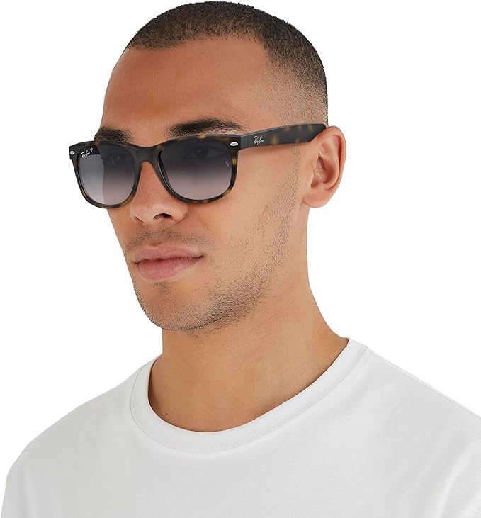 Ray-Ban RB2132 New Wayfarer Polarized Square Sunglasses