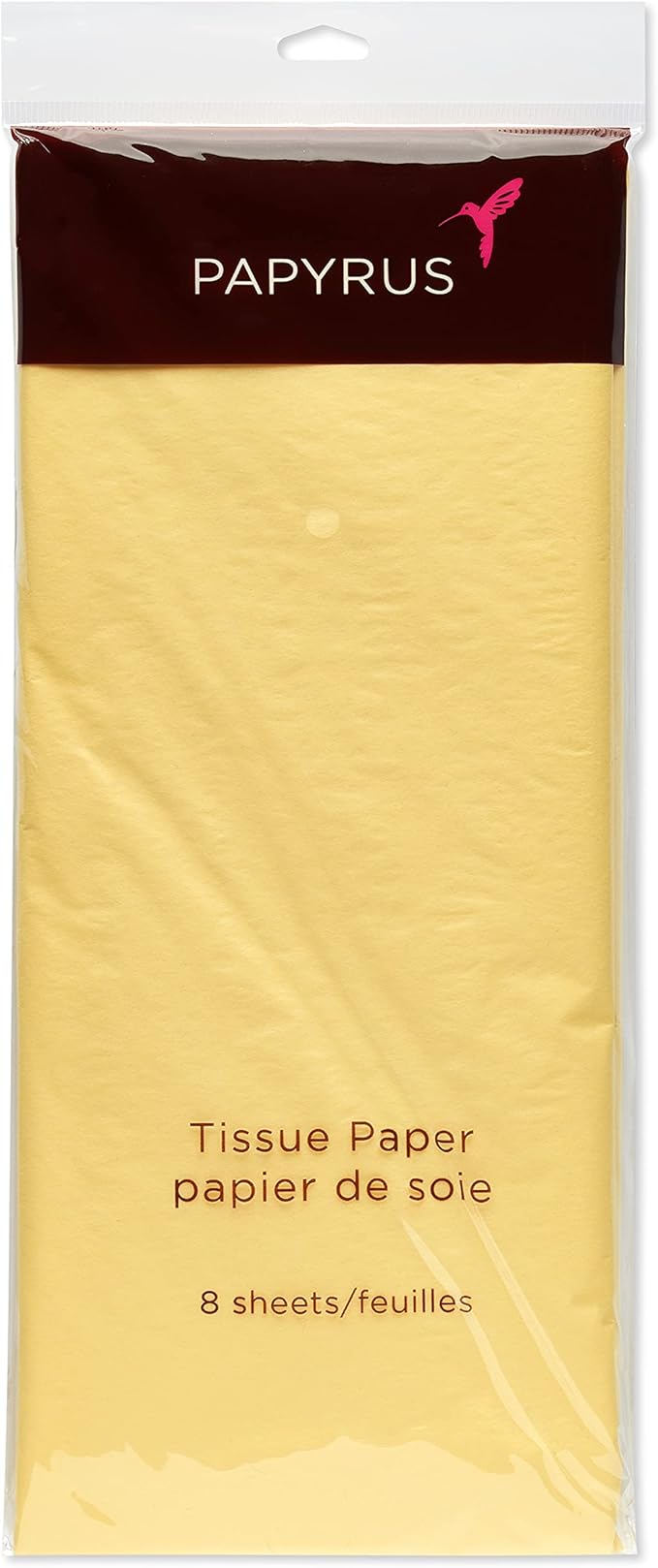 Papyrus 8 Sheet Yellow Tissue Paper for Gifts, Decorations, Crafts, DIY and More