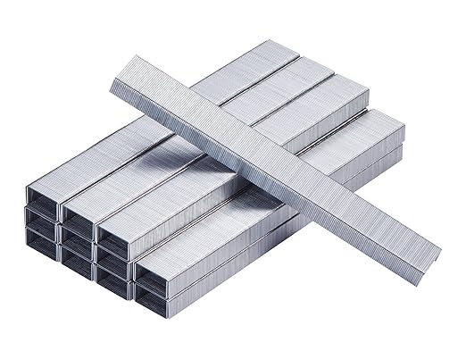 Bostitch Office Premium Standard Staples, 1/4" Length, High-Carbon Steel, 5000 Per Box, 5-Pack