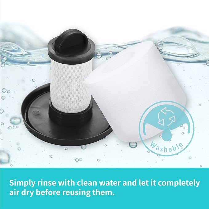 Leemone Replacement Parts for Shark LZ600 LZ601 LZ602 LZ602C APEX UpLight Lift-Away DuoClean Vacuum Cleaner, 1 Post & 1 Pre-Motor Filters, 2 Foam Filters, 1 Soft Brush Roll