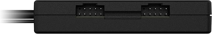 Corsair Internal 4-Port USB 2.0 Hub - 4X 9-Pin USB 2.0 Ports - Easy Magnetic Installation - Compatible with Most Intel® and AMD® Motherboards - Black