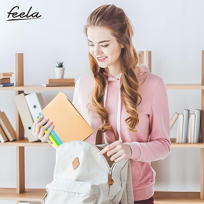 32 Pack Composition Notebooks Bulk, Feela Kraft Cover Lined Blank College Ruled Composition Travel Journals with Rainbow Spines For Women Students Business, 60 Pages, 8.3”x 5.5”, A5, 8 Colors