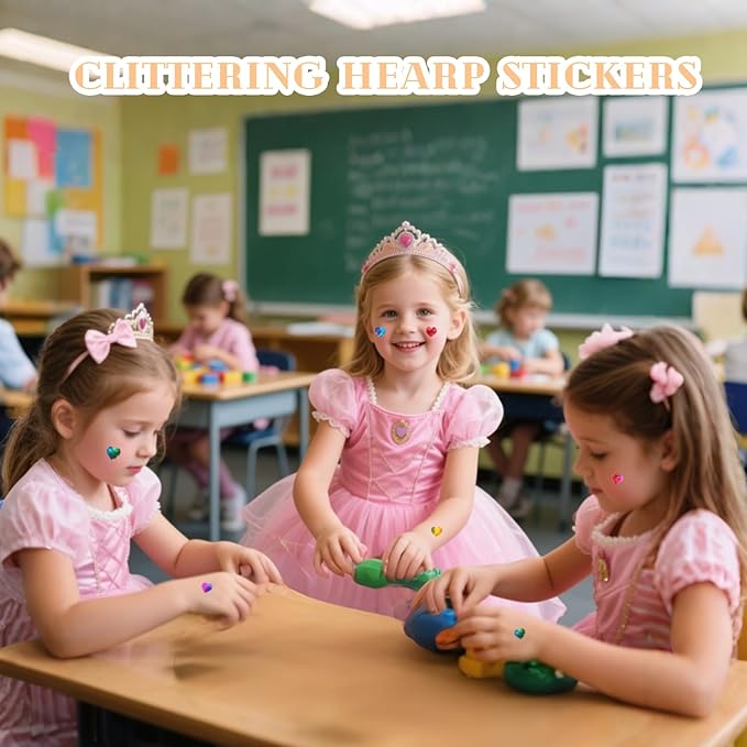 1800pcs Mini Heart Stickers (0.5 Inch), Colorful Holographic Rainbow Reward Stickers for Teachers, Behavior Chart, Planners, Scrapbooking & Envelope Seals (30 Sticker Sheets)