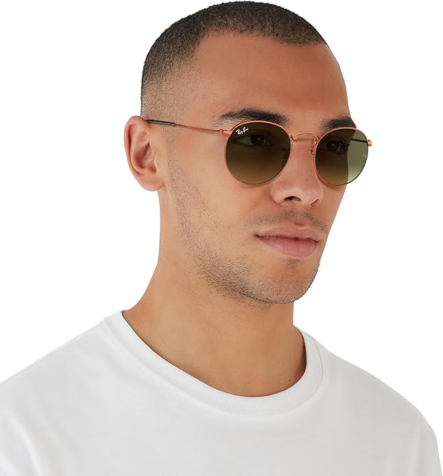 Ray-Ban Unisex Rb3447 Round Metal Round Sunglasses