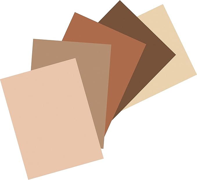 Pacon : Multicultural Construction Paper, 9 x 12, 10 Skintone Hues, 50 Sheets -:- Sold as 2 Packs of - 50 - / - Total of 100 Each