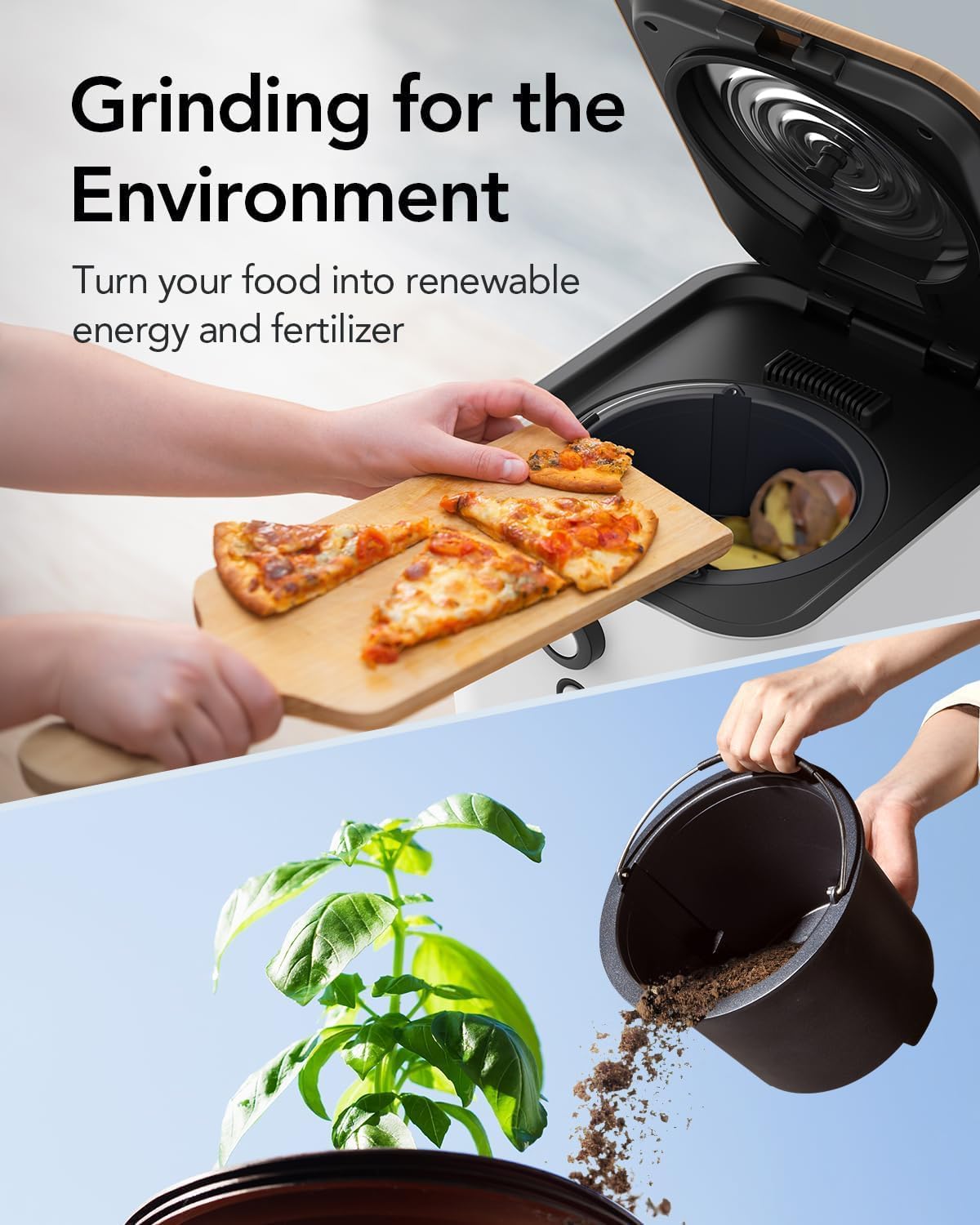 iDOO Odor Absorbing Filter Refills for Smart Waste Kitchen Composter, Multi-color Mixed Activated Carbon Granules Uesd for Electric Countertop Compost Bin, with 2 Packs of Activated Carbon 1500g Total