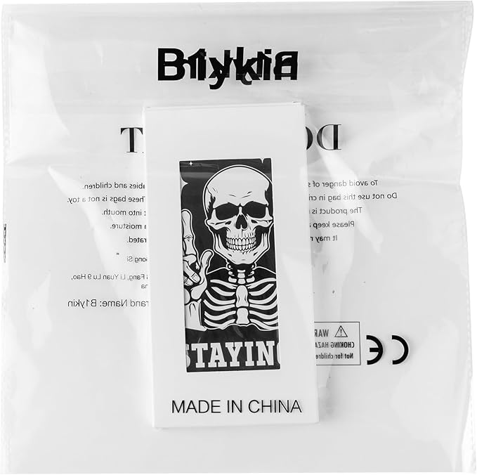 B1ykin Cute Sticky Notes Set - Stay Alive Skeleton Shaped Self-Stick Notes Pad, 550 Sheets Writing Memo Pages Sticky Notepad for Teacher Appreciation Gifts, School Office Supplies (Funny Skeleton)