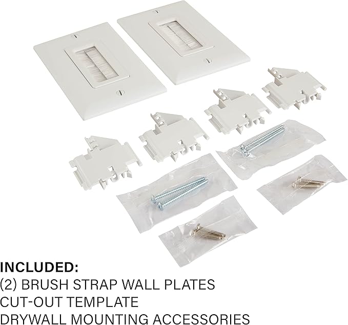 SANUS in-Wall Cable Management Kit - Hides AV Cables Behind The Wall - SA-IWCM2-W1