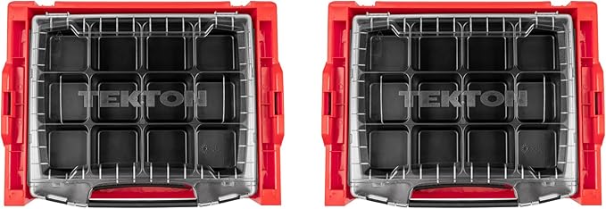 TEKTON 6-Drawer Rolling Stack with Tool Box (L-BOXX 2) and Parts Trays | OLB99201