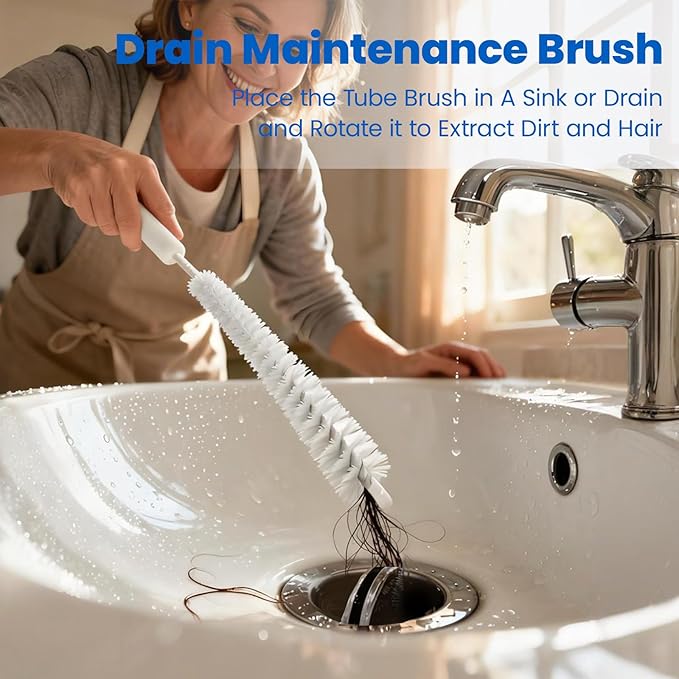3 Pack Scrub Brush Set, Hard Bristle Brushes for Cleaning Bathroom, Sink, Corner, Stove, Tile Grout, Tight Spaces