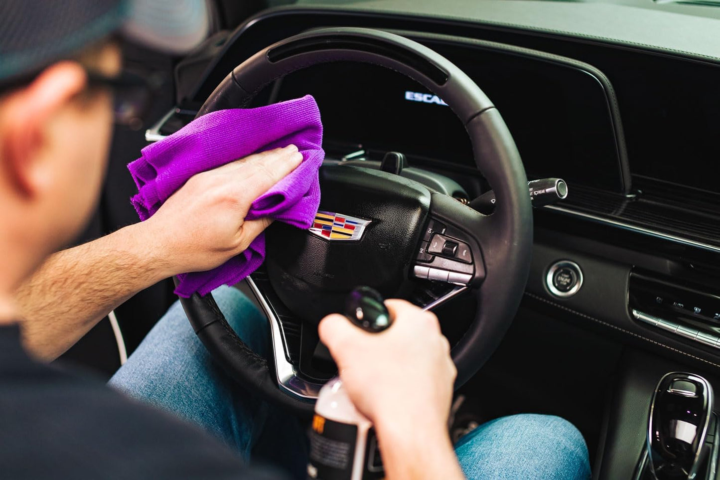 P & S Professional Detail Products Swift Clean & Shine - Interior Cleaner & Protectant for Leather, Vinyl, Plastic - Cleans, Conditions & Leaves a Satin Finish - Fresh Scent - 16 oz Spray