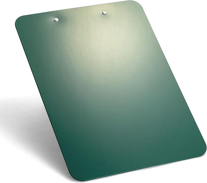 Officemate Recycled Plastic Clipboard, Letter Size, Green, Pack of 6 (83084)