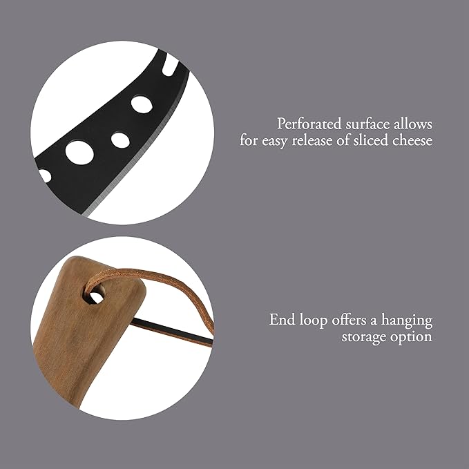 Gibson Home Gracious Dining 3 Piece Charcuterie Serving Board W/Stainless Cheese Knives and Round Acacia Wood Board