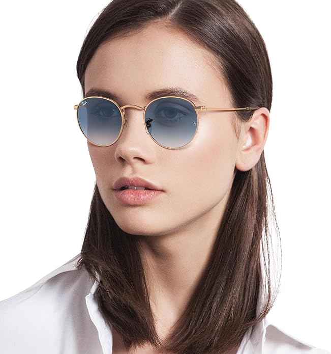 Ray-Ban Unisex Rb3447 Round Metal Round Sunglasses